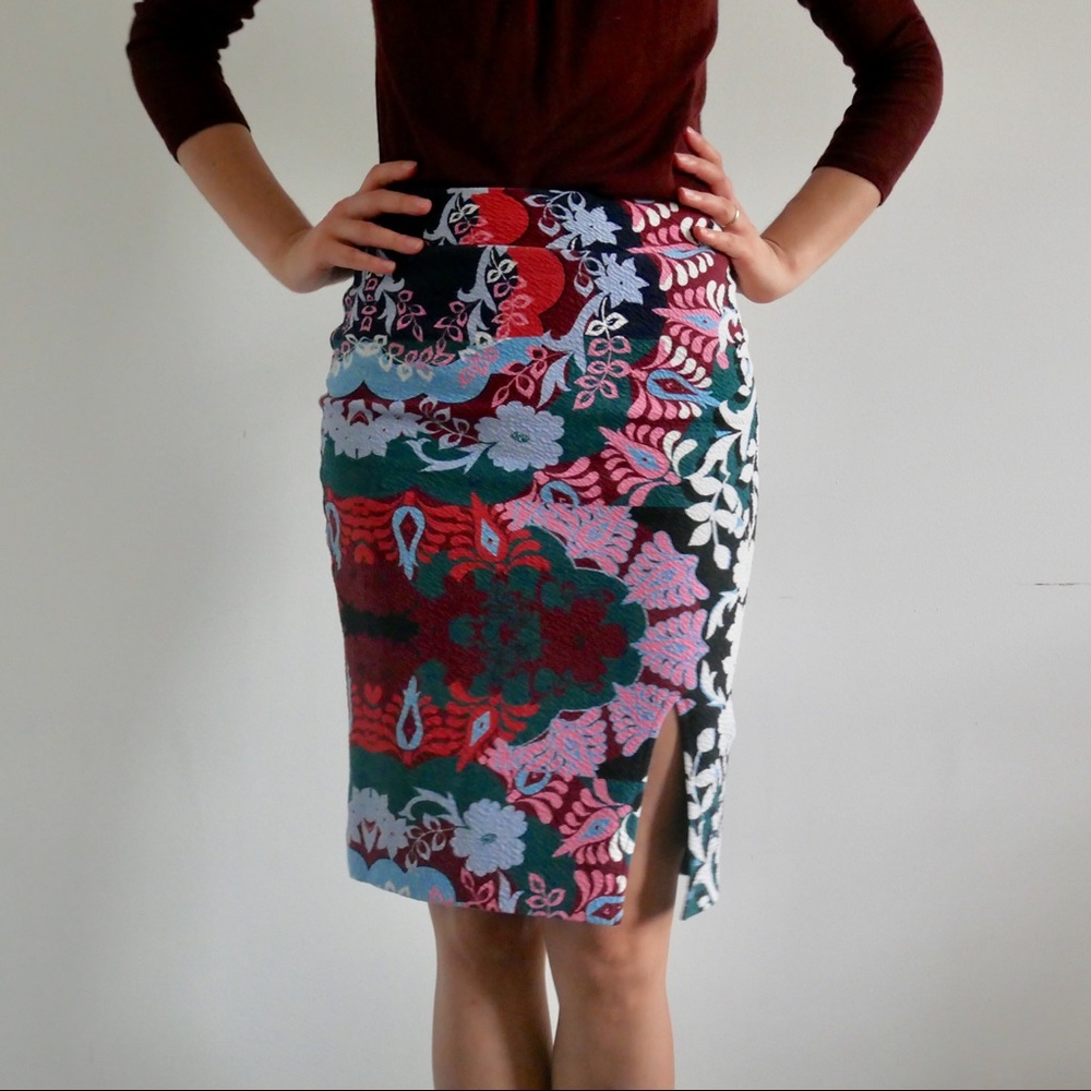 Anthropology Maeve Tearoom Pencil Skirt XS